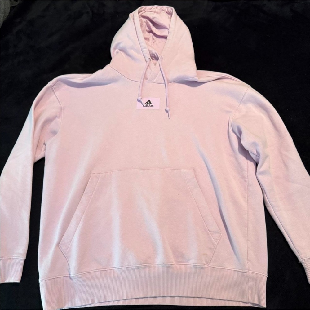 Adidas Light Pink Fleece Hoodie
